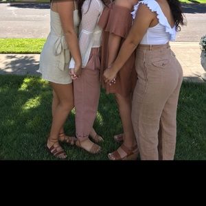 high waisted linen pants